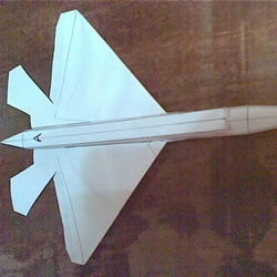 F 22战斗机折纸图解 手工制作F22战机模型教程